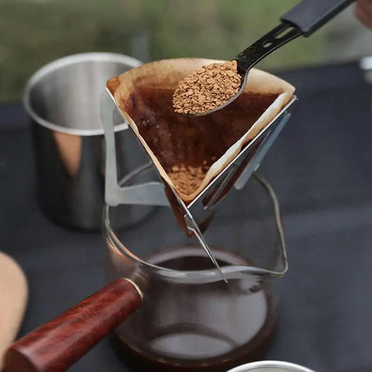 Foldable Stainless Steel Coffee Drip Holder – Portable & Eco-Friendly